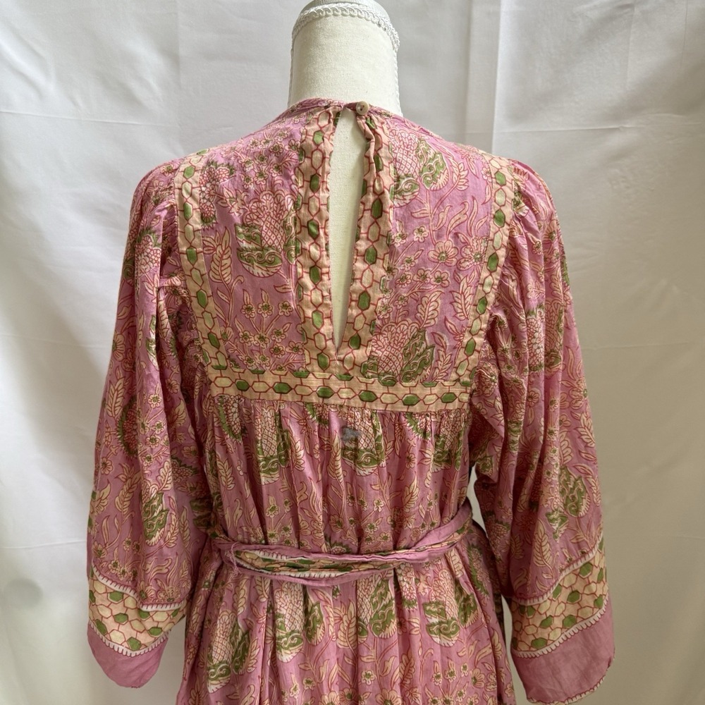 ANTHROPOLOGIE $198 Cleobella Magdalena Wildflower Mini Tunic Dress Size Medium - Picture 9 of 16